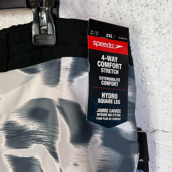 Speedo Men's Print Bondi Basin 20" Boardshorts Anthracite 2XL - Picture 2 of 6